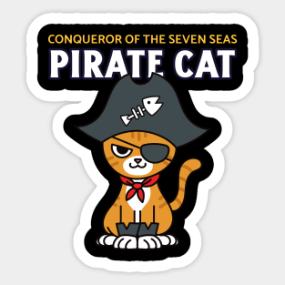 Pirate Cat Cute Anime Sticker